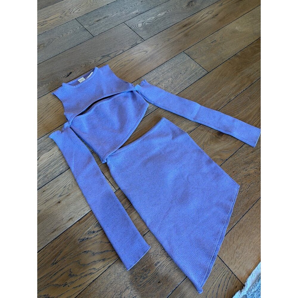 Baobab Violeta Knit Mini Dress Violet Purple Womens Size Small - Picture 9 of 14